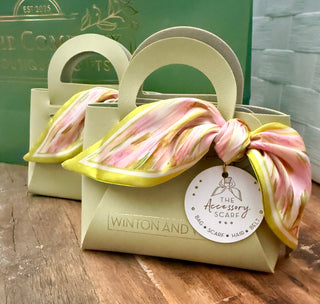 WW Pastel Green and Pink Scarf