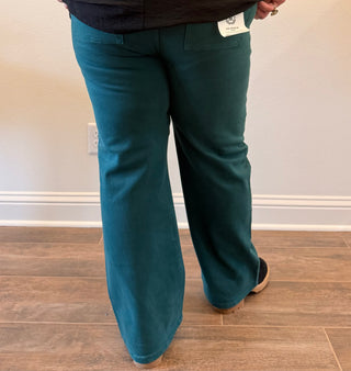 Risen High Rise Ankle Flare Pocket Jeans