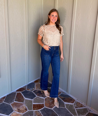 She & Sky Champagne Dream Top