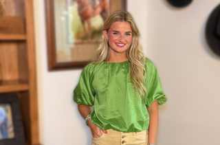 THML Short Sleeve Bubble Top