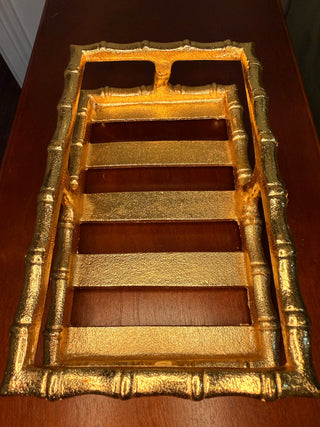 Gold Bamboo Guest Towel Holder
