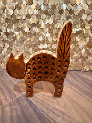 Halloween Mango Wood Cats