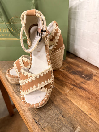 The Essie Camel Espadrille Slide
