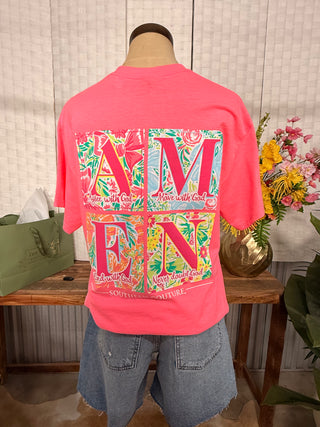 AMEN Floral Faith Graphic T-Shirt