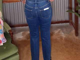 Risen TC High Rise Crop Straight Jeans