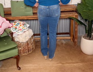 Judy Blue Thermal Vintage Wash Straight Jeans