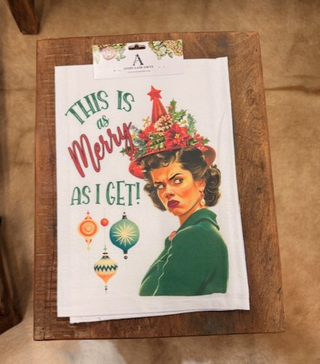 This is My Merry Funny Christmas Tea Towel