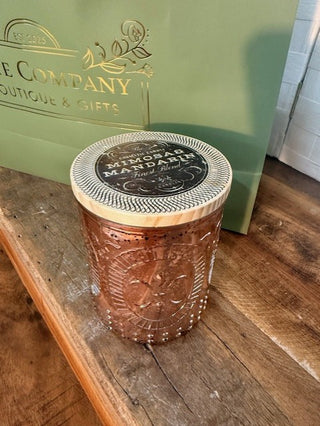 Mimosa Mandarin Candle 18 oz Copper