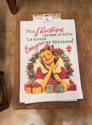 Funny Gifts Christmas Tea Towel