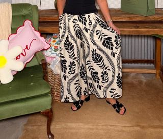 Umgee Cream Palazzo Pants