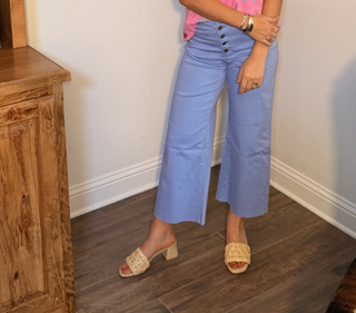 Easel Button Front Jeans