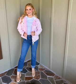 Risen Oversized Pink Hoodie Jacket