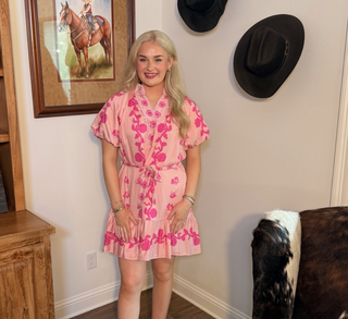 Umgee Bloom Breeze Tie Dress