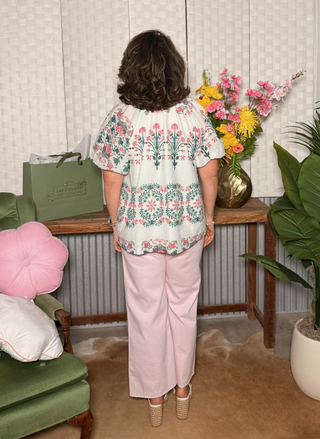 Kut From the Kloth Meg HR Wide Leg Pink Jeans