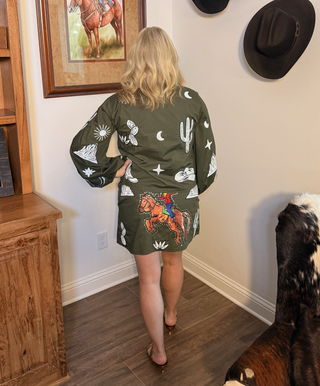 Queen of Sparkles Western Icon Mini Skirt