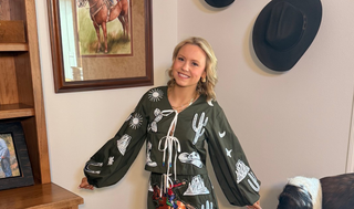 Queen of Sparkles Western Icon Tie Top