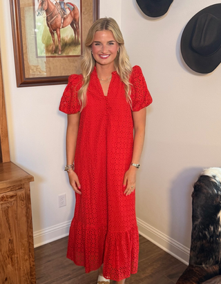 Entro Scarlett Eyelet Dress