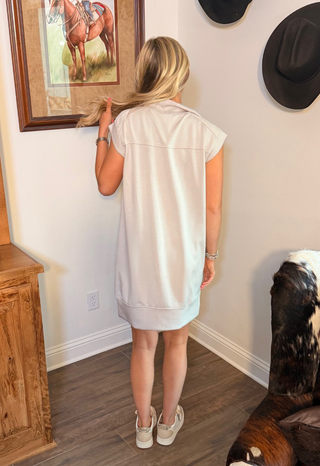 She & Sky Scuba Chic 1/4 Zip Dress