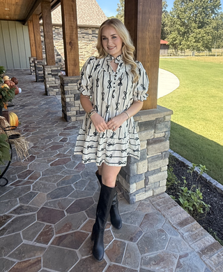 Umgee Pretty Bow Short Dress