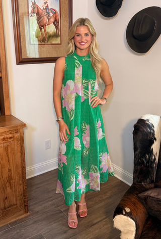 THML Floral Midi Dress