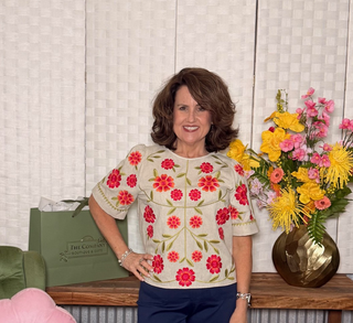 THML Floral Embroidery Detail Top