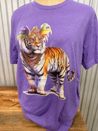 Mardi  Gras Majesty Tiger Tees