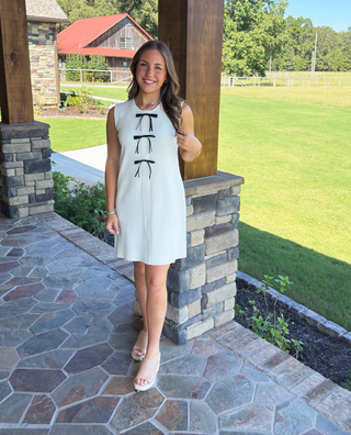 She & Sky Pretty Bow  Dress