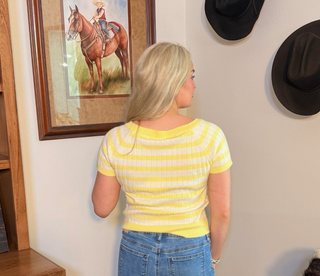 Lemon Striped Sweater