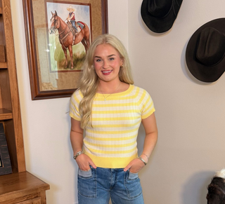 Lemon Striped Sweater