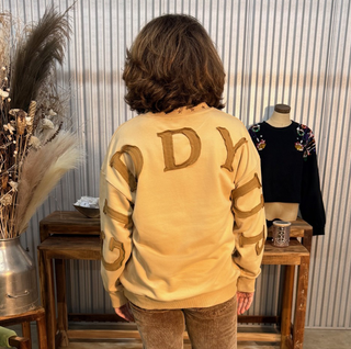 Giddy Up Embroidered Sweatshirt