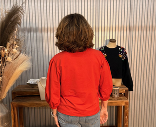 Umgee Western Steer Head Embroidered Top