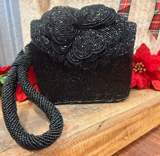 Rose Beaded Wristlet