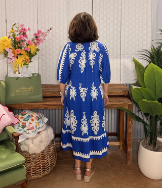 Umgee Border Midi Dress