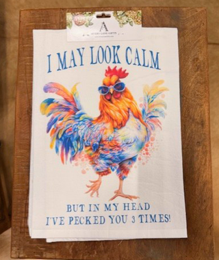 May Look Calm Tea Towel