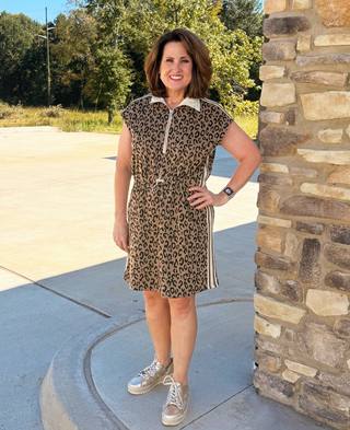 She & Sky Animal Print Sport Dress