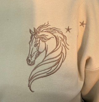 Giddy Up Embroidered Sweatshirt
