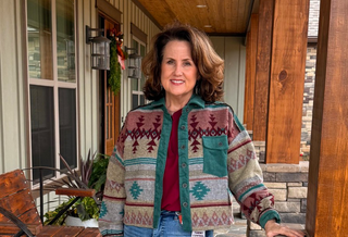 Umgee Aztec Frayed Corduroy Trim Jacket