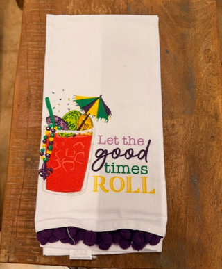 Let the Good Times Roll Hand Towel