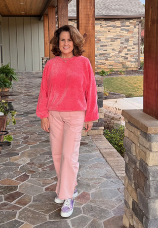 Peach Love Coral Pink Pants