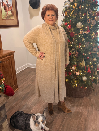 Soft Sands Super-Soft Sweater Dress & Duster Set