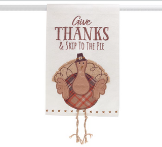 GIVE THANKS SKIP TO THE PIE TEA TOWEL