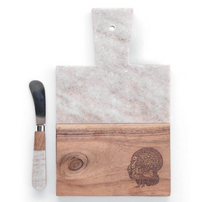 TURKEY CHARCUTERIE BOARD MARBLE AND WOOD
