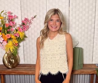 Annie Wear Sequin Embellished Tank Top