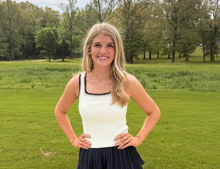 Contrast Trim Sweater Tank