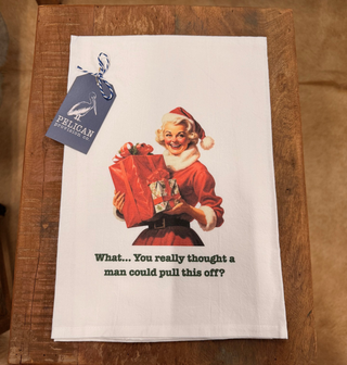 Pelican Pull This Off Christmas Kitchen Towel